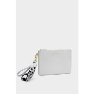 Katie Loxton Hallie Wristlet Pouch in Silver at Nordstrom