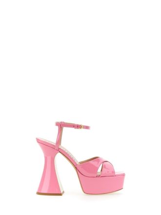 Moschino Pink Ankle Strap Heels