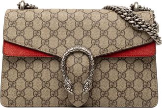Gucci Pre-owned Gucci Medium GG Supreme Dionysus Shoulder Bag 400249 498879