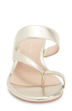Stuart Weitzman Remy Slide Sandal in Platino at Nordstrom Rack, Size 10.5