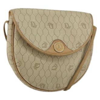 Dior Pre-owned Cross Body Bags, female, Beige, Size: ONE SIZE Pre-owned Vintage Small Shoulder Bag