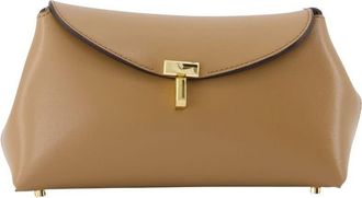 Toteme Leather Clutch Brown