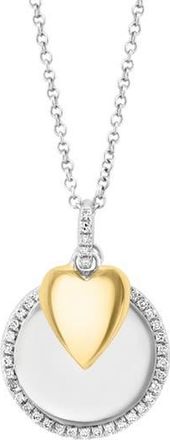 Effy Pav&eacute; Diamond Pendant Necklace in Silver at Nordstrom Rack, Size 18