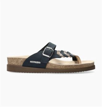 Mephisto Helenore Womens Braided Walking Sandal In Navy