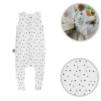 OEM Sacco A Pelo Con Gambe Taglia S (1-2 Anni) A Pois Neri