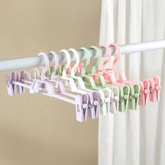 OEM Tuserxln Lote De 20 Cintres Color&eacute;s Pour Pantalon,cintres Porte-jupes,avec 2 Pinces Antid&eacute;rapants