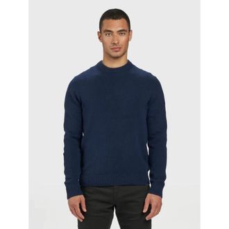 Gabba Stijlvolle Broeken - Heren - Ronde hals truien - Blauw - S - Truien & Vesten