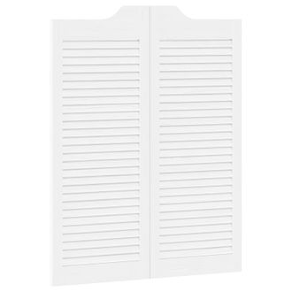 vidaXL Puertas Batientes Blanco 100 X 40 Cm Madera De Pino Maciza Vidaxl