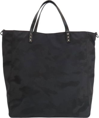 Valentino Black Nylon Tote Bag (Pre-Owned)