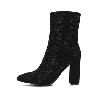 Omoda Schoenen, Dames, Zwart, 37 EU, Zwarte enkellaarzen met elegante stijl