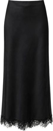 Pink Memories Midi Rok - Dames - Midirokken - Zwart - M - Rokken