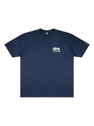 St&uuml;ssy graphic T-shirt - men - Fabric - L - Blue