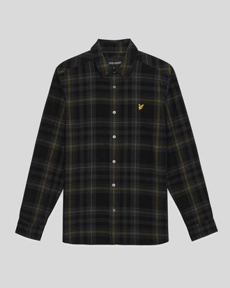 Lyle & Scott Ruitjes Katoenen Corduroy Overhemd