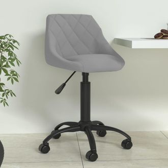 vidaXL Silla De Comedor De Terciopelo Gris Claro Vidaxl