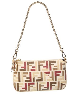 Fendi Fendi Baguette Ff Jacquard Pouch