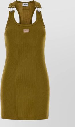 Jean Paul Gaultier cotton mini dress round neck sleeveless