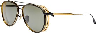 Linda Farrow Lfl 1628 - unisex - Zonnebrillen - Geel - 58 MM - Accessoires