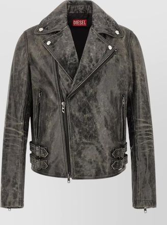 Diesel leather biker jacket