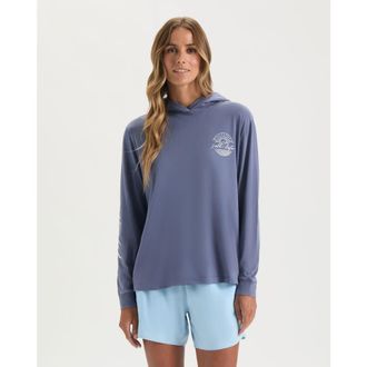 Salt Life Evershine Salt Wash Hoodie in Indigo at Nordstrom, Size X-Large