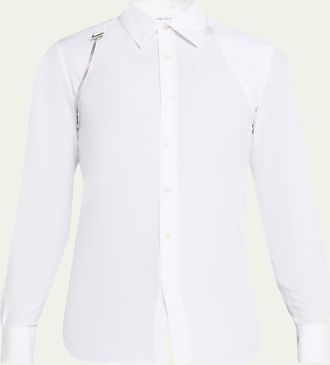 Alexander McQueen Mens T-Chain Harness Sport Shirt