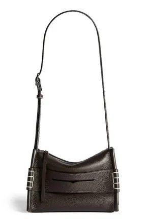 J.W.Anderson Small Loafer Leather Messenger Bag in Chocolate Brown at Nordstrom