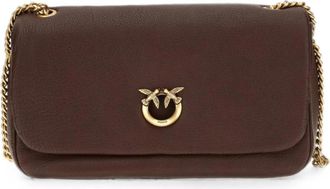Pinko Click Soft Horizontal - Dames - Schoudertassen - Bruin - ONE Size - Tassen