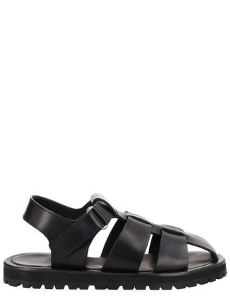 STUDIO NICHOLSON Sandom Wide Straps Leather Sandals
