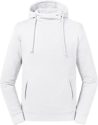 Russell Athletic Russell Unisex Volwassenen Biologische Hoodie (Wit)