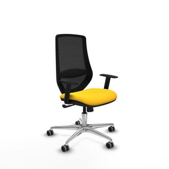 Piqueras y Crespo Piqueras Y Crespo D086g0w Silla De Oficina Amarilla Ergon&oacute;mica