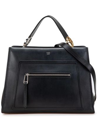 Fendi 2010-2025 Medium Leather Runaway satchel - Black