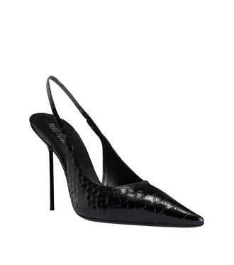 PARIS TEXAS Black Lidia Slingback Pumps