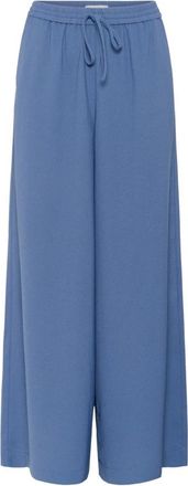 Soaked In Luxury SLShirley Wijde Broek - Dames - Wijde Broeken - Blauw - XL - Polyester - Broeken