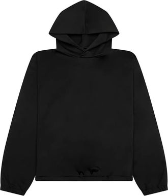 Jil Sander Felpa in cotone con cappuccio - Nero