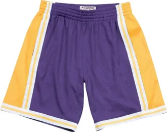 Mitchell & Ness Swingman Los Angeles Lakers Road 1984-85 Shorts in Purple