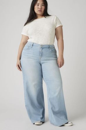Levi's Vaqueros de pierna ancha 318 Shaping (talla extragrande) - Mujer - 16S - Lavado claro / Tall Glass Of Water Plus