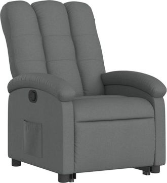 vidaXL Vidaxl - Sill&oacute;n Reclinable Elevable De Tela Gris Oscuro