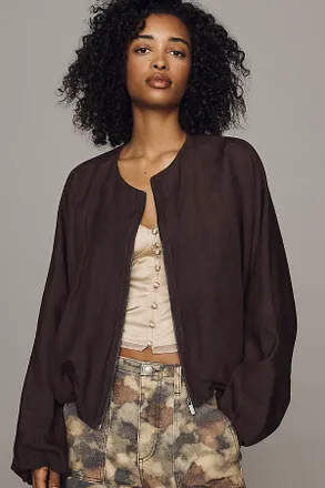 Sanctuary Linen Bubble Jacket