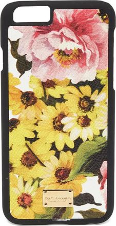 Dolce & Gabbana Cover per iPhone 6 a fiori - Nero