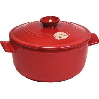 Emile Henry Flame Round Stewpot Dutch Oven, 4.2 Quart in Red at Nordstrom