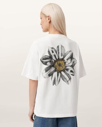 AllSaints Cotton Petal Etta Oversized T-Shirt, Size: XS