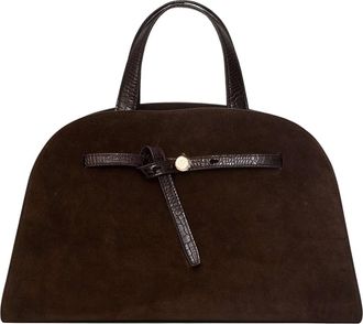 Tory Burch Romy Suede Top Case - Dames - Handtassen - Bruin - ONE Size - Leer - Tassen