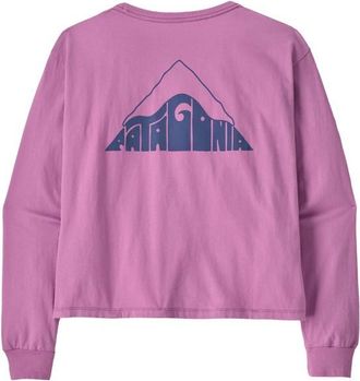 Patagonia L/S Driftways Easy Cut Organic T-Shirt Longsleeve f&uuml;r Damen | rosa
