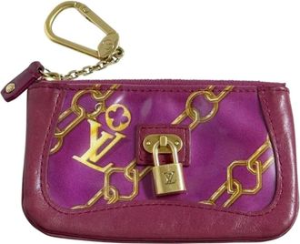 Louis Vuitton Red Color Wine Leather Coin Purse/Coin Case (Pre-Owned)