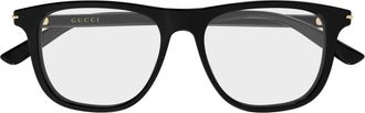 Gucci Glasses, unisex, Black, Size: 53 MM Optical Frame