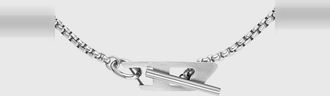 Diesel Stainless steel chain necklace - Necklaces - Unisex - Silver