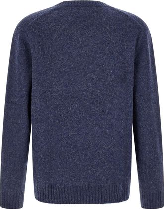 Polo Ralph Lauren Logo Intarsia Wool-Cashmere Sweater - Navy