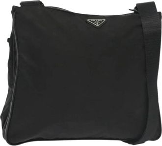 Prada Pre-owned Nylon prada-bags - Dames - Vintage Schoudertas - Zwart - ONE Size - Nylon - Vintage