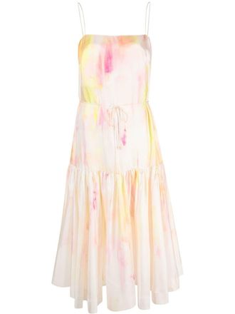 Zimmermann Abito Prima con stampa astratta - Rosa