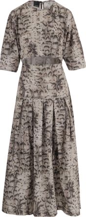 Pinko Multi Animal Print Cotton Dress
