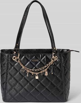 Guess Umh&auml;ngetasche mit Ketten-Detail Modell LIBBY NOEL TOTE in Black, Gr&ouml;&szlig;e 1